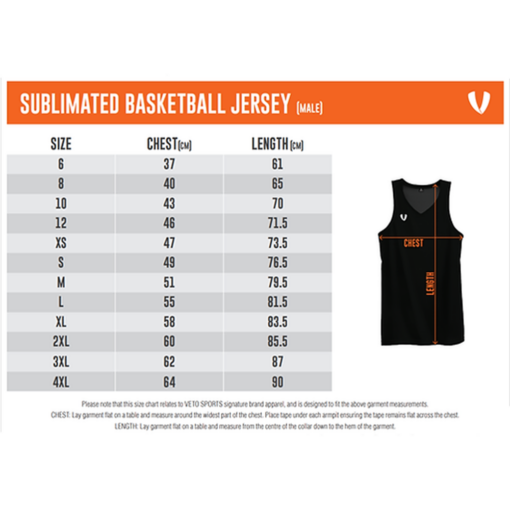 Mens Singlet Sizes